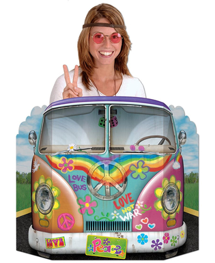  Hippie-Bus Pappaufsteller Fotowand, fig. 1 