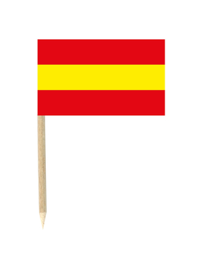  Fanartikel Party-Picker Spanien 50 Stück 3x5cm rot-gelb, fig. 1 