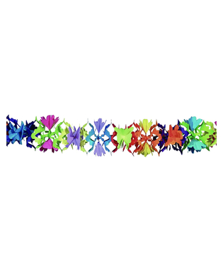  Guirlande papier multicolore motif fleurs, fig. 1 