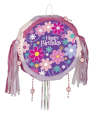  Happy Birthday-Piñata 45 cm violett, fig. 1 