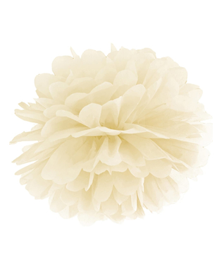  Aufhäng-Deko Pompom beige Crèmefarben 35 cm, fig. 1 