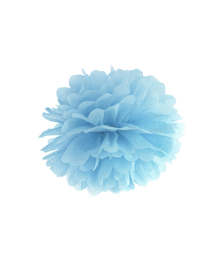  Pompon à suspendre en papier bleu 35 cm, fig. 1 