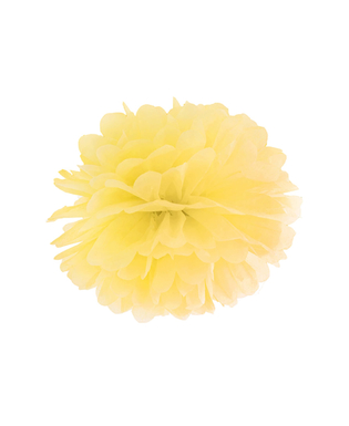  Pompon à suspendre en papier jaune 25 cm, fig. 1 