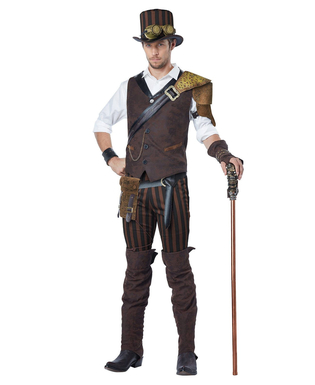  Déguisement aventurier Steampunk homme, fig. 1 