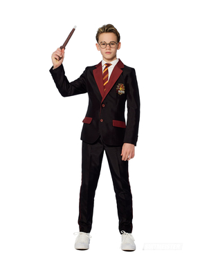  Mr. Gryffindor™-Suitmeister-Kostüm für Kinder Lizenz schwarz-rot-gelb, fig. 1 