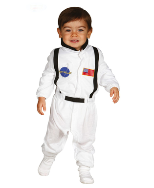  Kleiner Astronaut Kinderkostüm für Karneval weiss-schwarz, fig. 1 