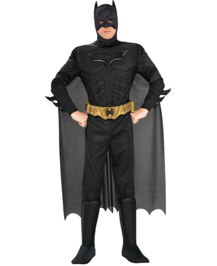  Batman™-Kostüm für Herren mit Muskeln schwarz, fig. 1 