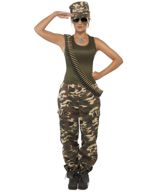  Militär-Tanktop-Kostüm für Damen, fig. 1 