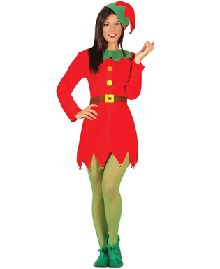  Déguisement miss lutin rouge de Noël femme, fig. 1 