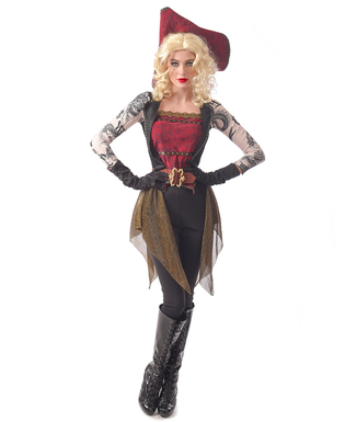  Déguisement pirate tatouée femme, fig. 1 