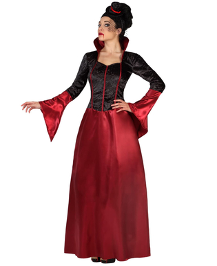  Halloween Rotes und schwarzes Vampir Kostüm für Damen, fig. 1 