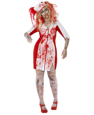  Déguisement zombie infirmière grande taille femme Halloween, fig. 1 