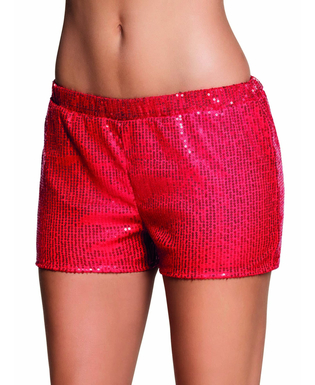  Damen-Shorty mit Pailletten in Rot, fig. 1 