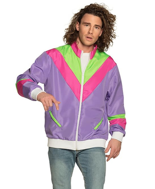  80er-Jacke für Herren Jogging-Weste Bad-Taste bunt, fig. 1 