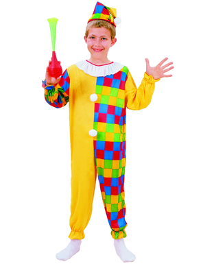  Clownskostüm-Overall für Jungen bunt, fig. 1 