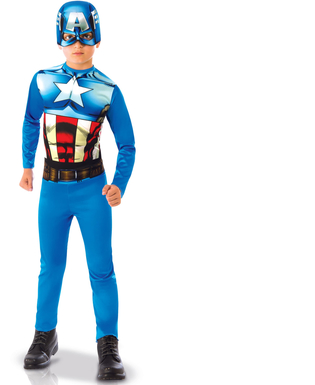  Captain America™ Lizenzkostüm für Kinder blau-rot-weiss, fig. 1 