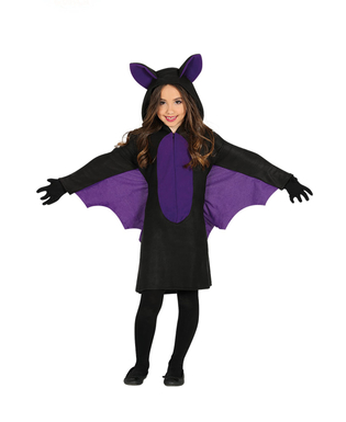  Fledermaus-Kleid für Mädchen Halloween-Kostüm schwarz-lila, fig. 1 