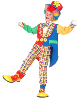  Süßes Clownskostüm für Kinder Zirkus bunt, fig. 1 