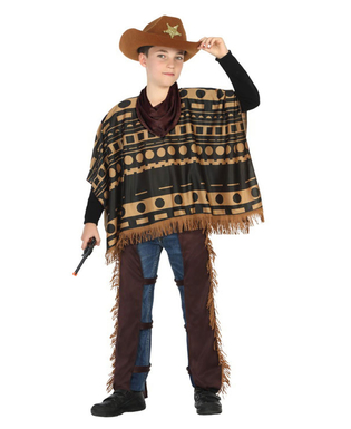  Déguisement de cowboy avec poncho garçon, fig. 1 