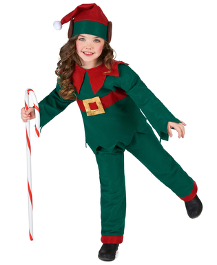  Déguisement elfe de Noël vert enfant, fig. 1 