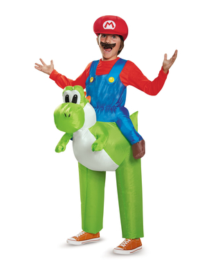  Déguisement gonflable Mario sur Yoshi Nintendo® enfants, fig. 1 