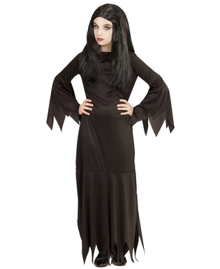  Gothic-Halloween-Kostüm für Mädchen schwarz, fig. 1 