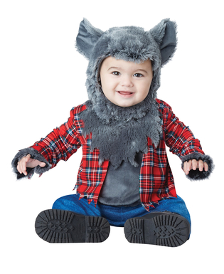  Süßes Werwolf-Kostüm für Babys rot-grau, fig. 1 