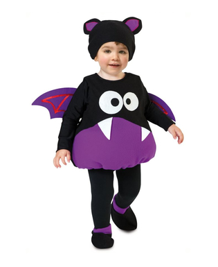  Süßes Fledermaus-Kostüm für Kleinkinder Halloween lila-schwarz, fig. 1 