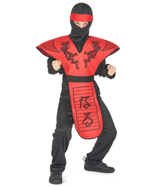  Déguisement ninja dragon rouge garçon, fig. 1 