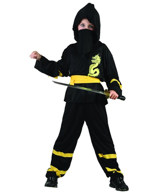  Déguisement ninja ceinture jaune garçon, fig. 1 