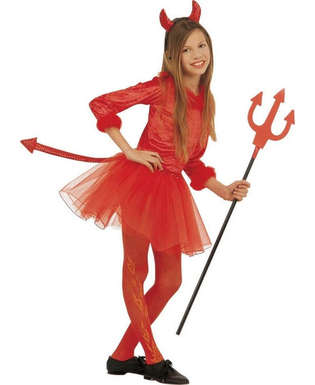  Déguisement petite diablesse rouge tutu fille Halloween, fig. 1 