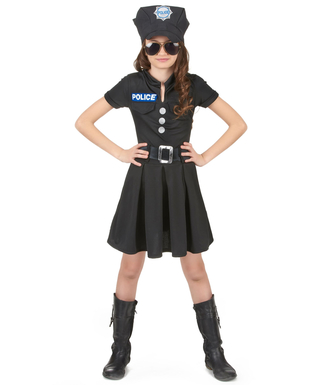  Déguisement policière robe noire fille, fig. 1 