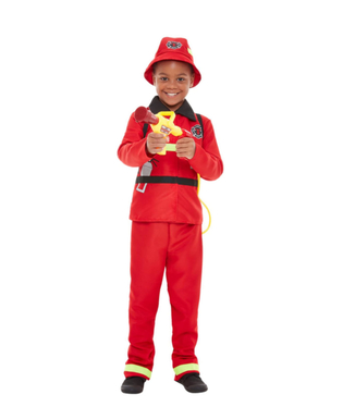  Feuerwehr-Kostüm für Jungen rot, fig. 1 