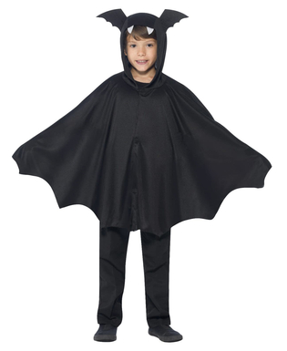  Schwarzer Fledermaus-Poncho für Kinder, fig. 1 