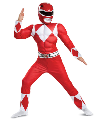  Déguisement Power Rangers™ rouge musclé enfant, fig. 1 