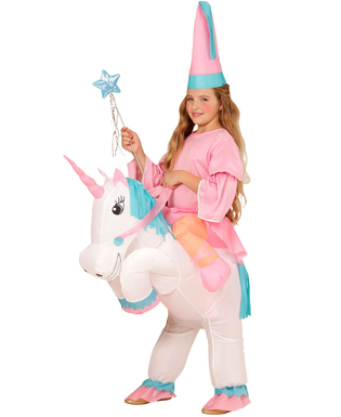  Déguisement princesse à dos de licorne gonflable fille, fig. 1 