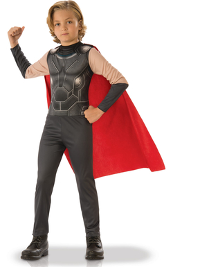  Thor™ Kostüm für Kinder Lizenzprodukt grau-rot, fig. 1 