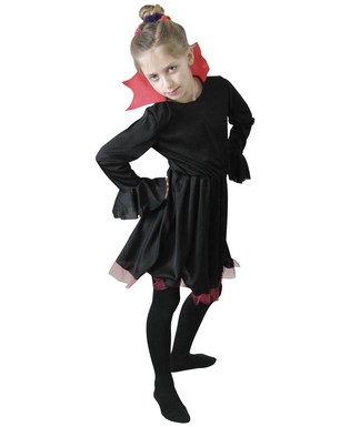  Vampirkostüm für Mädchen Vampirkleid schwarz-rot, fig. 1 