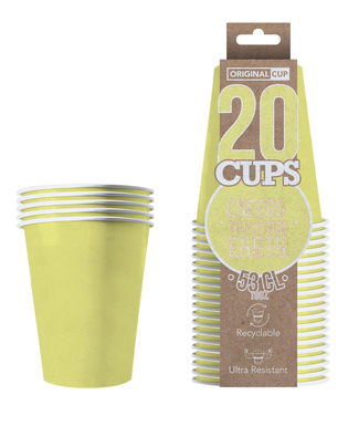  20 Gobelets américains carton recyclable jaune pastel 53 cl, fig. 2 