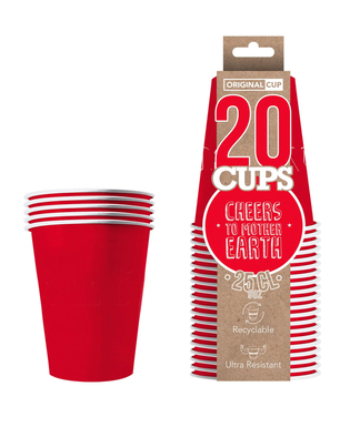  20 Gobelets américains carton recyclable rouges 25 cl, fig. 2 