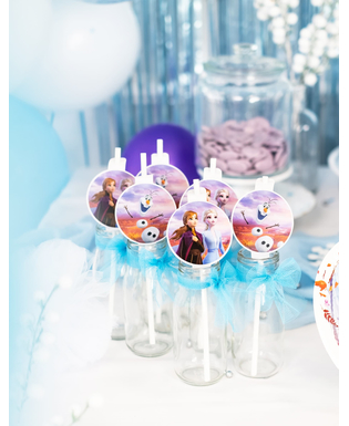  Disney Frozen2™-Strohhalme Party-Zubehör 4 Stück bunt, fig. 2 