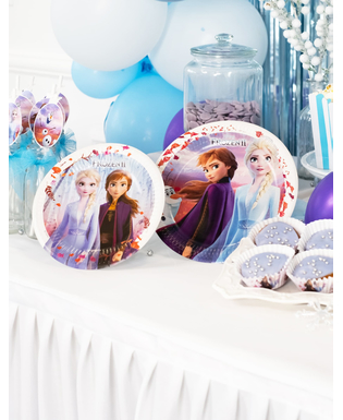  Frozen 2™-Pappteller Tischzubehör von Disney™ 8 Stück bunt 23 cm, fig. 2 