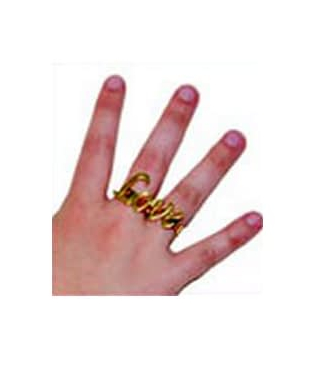  Goldener Hippie Ring Love, fig. 2 