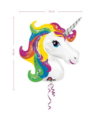  Ballon aluminium géant Licorne 83 x 73 cm, fig. 2 