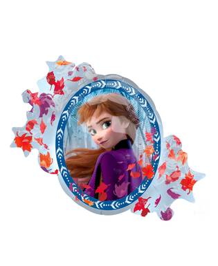  Frozen2™-Folienballon wendbare-Party-Dekoration Elsa und Anna weiss-blau 76x66cm, fig. 2 