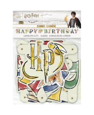  Striscione Happy Birthday in cartone Harry Potter™ 182 cm, fig. 2 