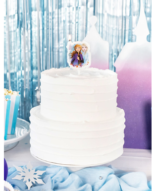  Disney Frozen2™-Geburtstagskerze für Kinder bunt 7,5 cm, fig. 2 