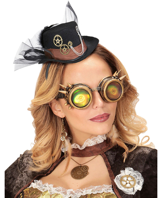  Chapeau avec voile noir adulte Steampunk, fig. 2 