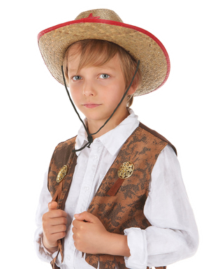  Chapeau cowboy de l'ouest en paille enfant, fig. 2 