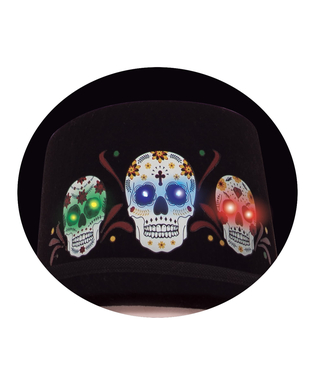  Chapeau lumineux Dia de los muertos adulte, fig. 2 